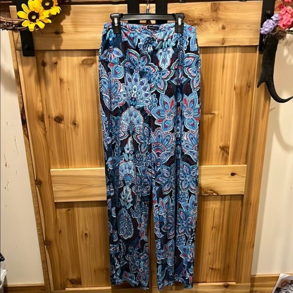 Arolina Paisley Print Wide Leg Pants - Multicolor